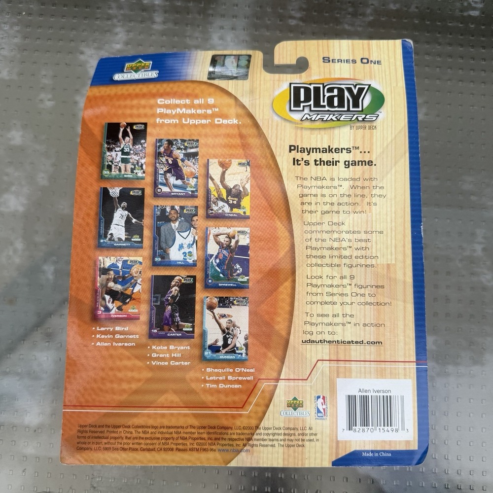 UPPER DECK Series One ALLEN IVERSON Bobblehead Figure With Card Sealed - Picture 4 of 4